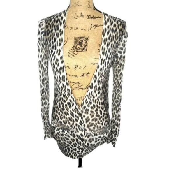 Twelfth Street By Cynthia Vincent Leopard Cardigan - Picture 2 of 15